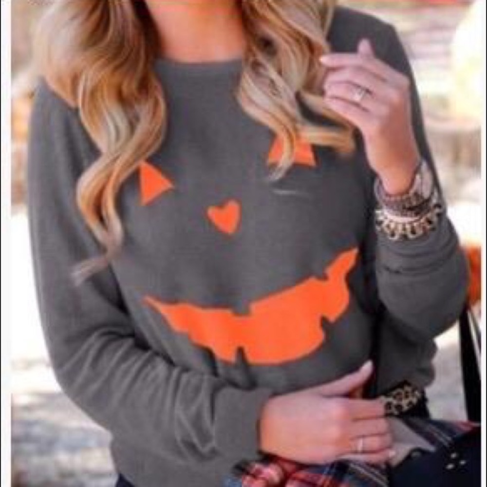 Grey Pumpkin Costume Top